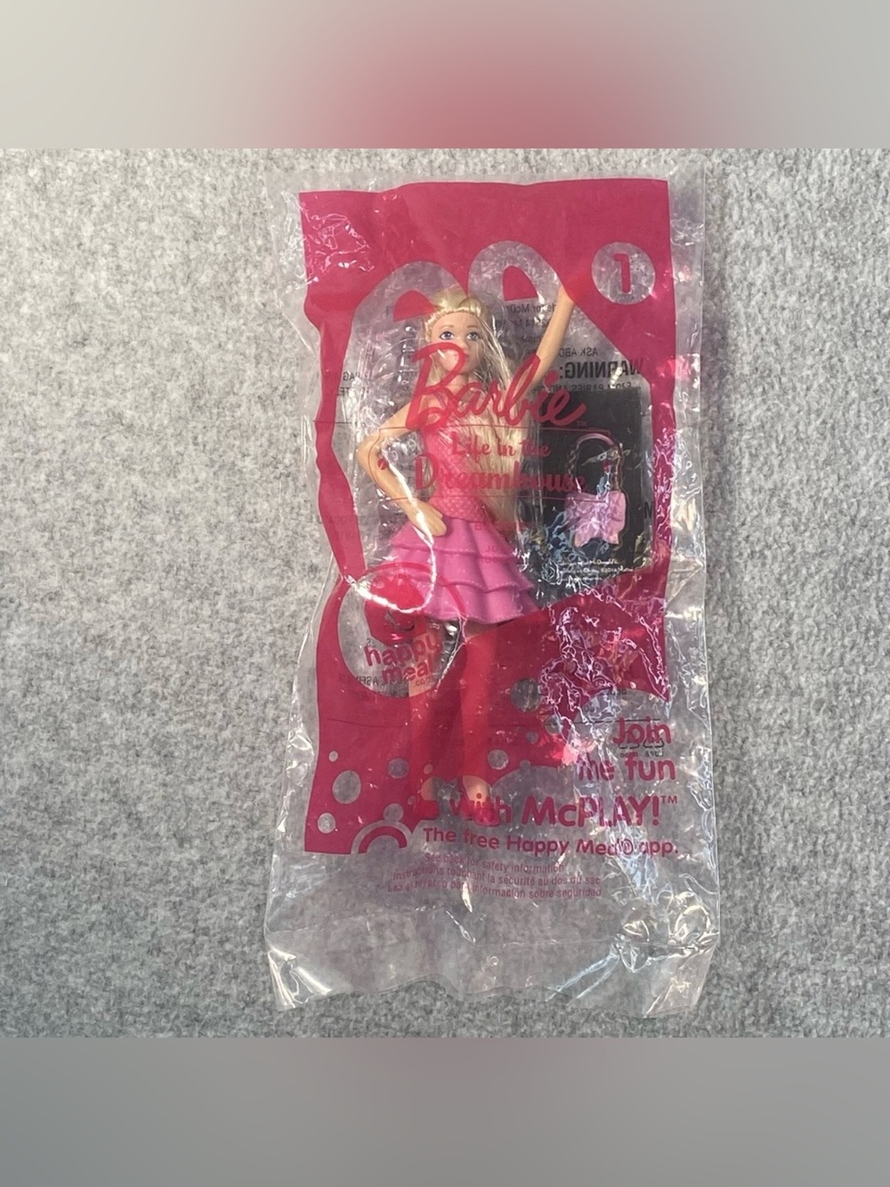 Barbie Life In The Dreamhouse  #1 McDonalds Happy Meal Toy 2014 Unopened